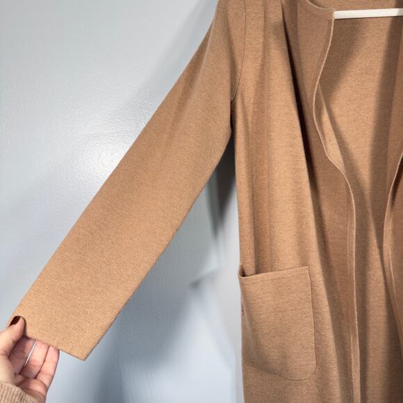 J.Crew Camel Merino Blend Sweater Coat Cardigan Quiet Luxury Cozy Neutral XS - Picture 6 of 8
